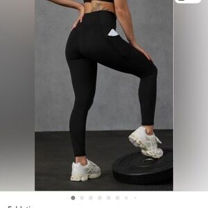 Fabletics PureLuxe 7/8 Length Black High-Waisted Leggings